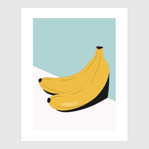 Пенокартон с принтом Бананы