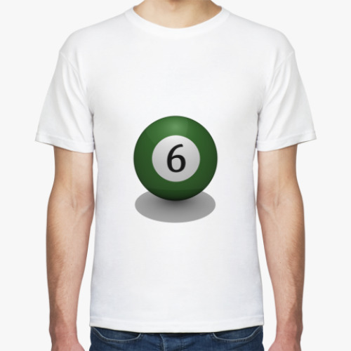 Футболка с принтом Бильярдный шар