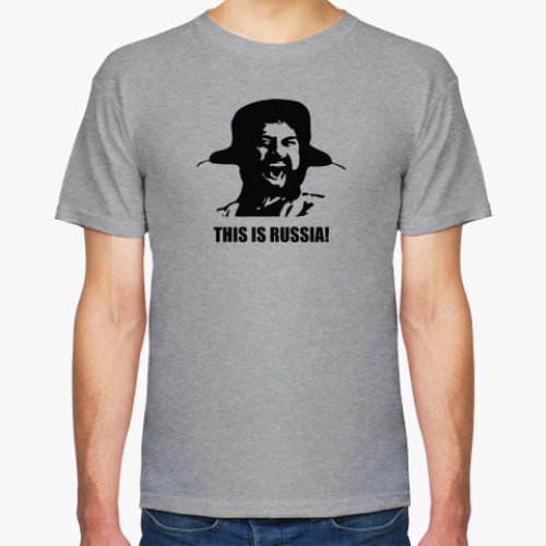 Футболка с принтом  This is Russia