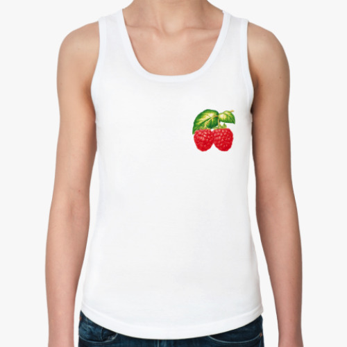 Женская майка с принтом малина