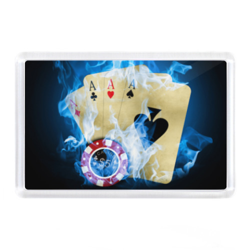 Магнит с принтом Казино