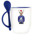 Олень хипстер новогодний