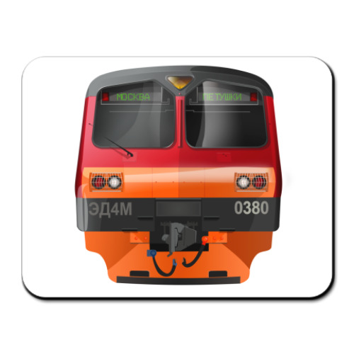 Коврик для мыши с принтом 'Москва-Петушки'