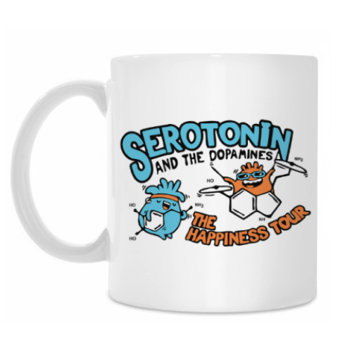 Кружка с принтом 'Serotonin and The Dopamines'
