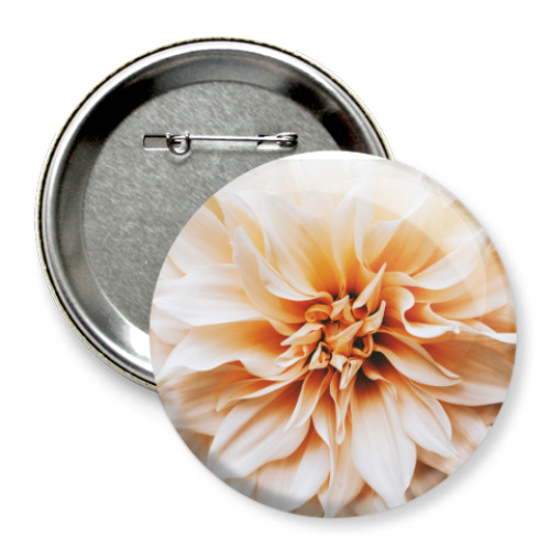 Значок 75мм с принтом Летние цветы