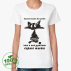 Женская футболка органик