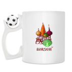 Кружка с футбольным мячиком