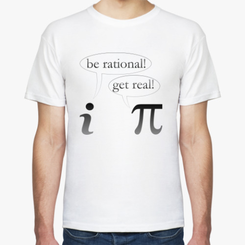 Футболка с принтом i vs pi