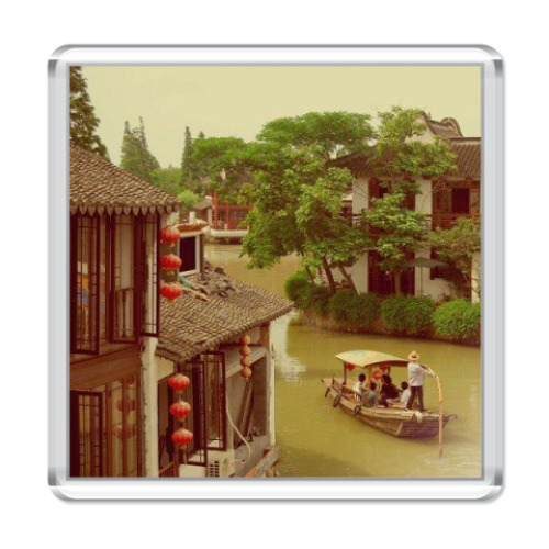 Магнит с принтом  'Ретро'