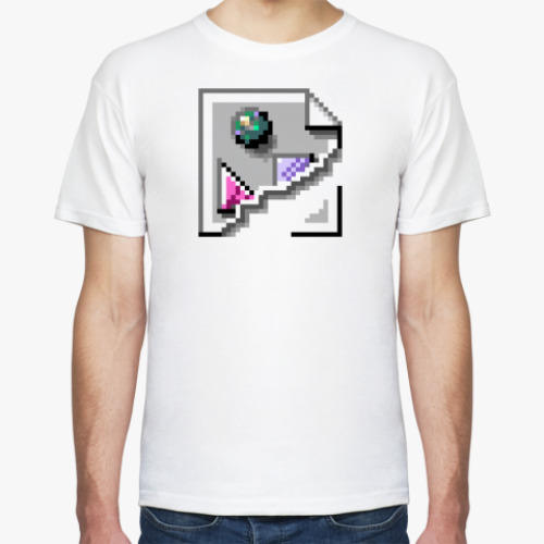 Футболка с принтом 'broken link' Large image