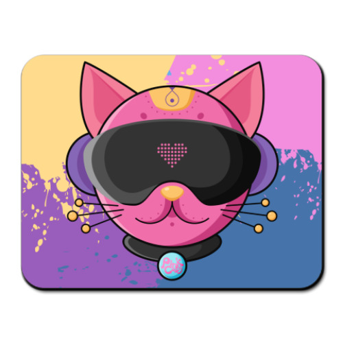 Коврик для мыши с принтом Pink Cats