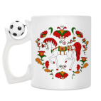 Кружка с футбольным мячиком