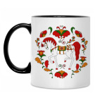 Кружка двухцветная