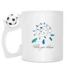Кружка с футбольным мячиком