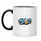 Кружка двухцветная