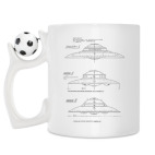Кружка с футбольным мячиком