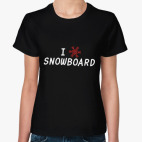 I snow snowboard