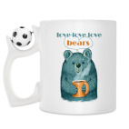 Кружка с футбольным мячиком