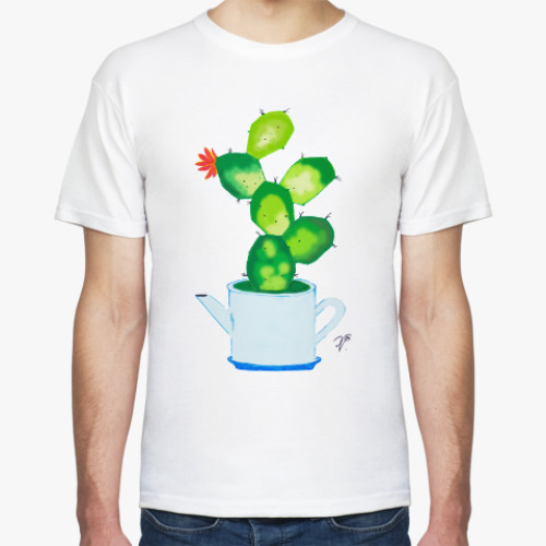 Футболка с принтом Домашний цветок