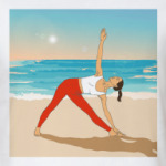 Йога на закате