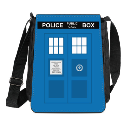 Сумка-планшет с принтом TARDIS