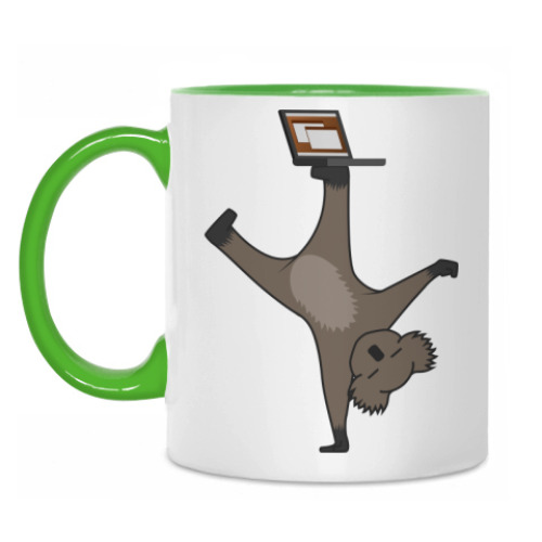 Кружка с принтом Karmic Koala