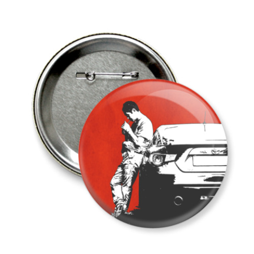 Значок 58мм с принтом Dori-king (K. Tsuchiya)