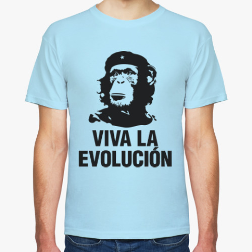 Футболка с принтом Да здравствует эволюция!