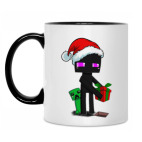 Эндермен из майнкрафта поздравляет с Новым Годом!