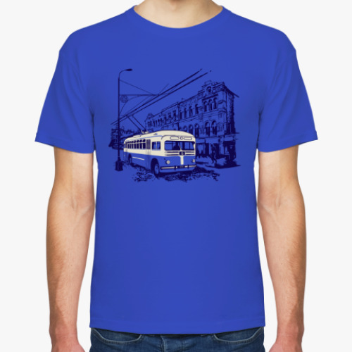 Футболка с принтом Трамвай