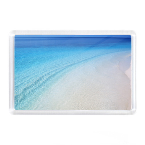 Магнит с принтом Морской Пляж