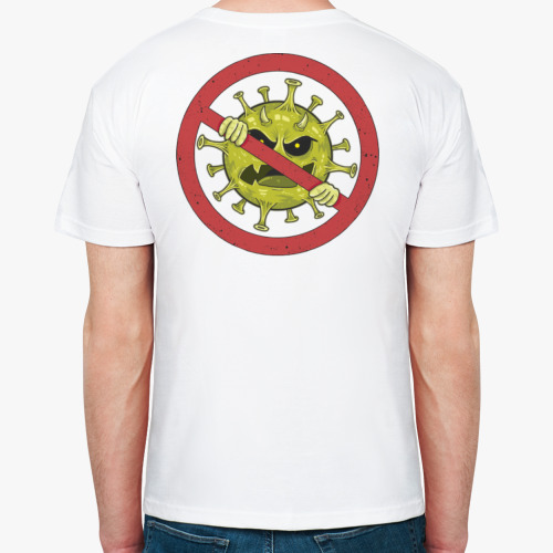 Футболка с принтом STOP VIRUS