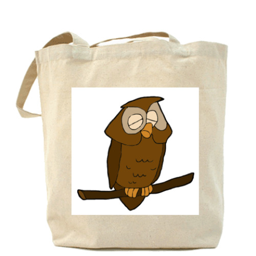 Сумка шоппер с принтом  Сова