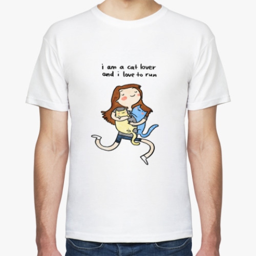 Футболка с принтом Cat lover