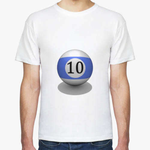 Футболка с принтом Бильярдный шар