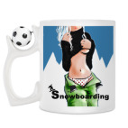 Кружка с футбольным мячиком