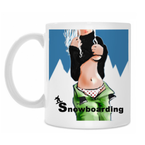 Кружка с принтом SnowBoardGirl