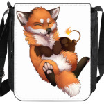 Лис, лисица, рисунок, арт, милый, аниме, животные