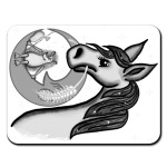 Ежик на луне и лошадка в туман