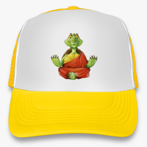 Кепка-тракер с принтом Черепаха на медитации