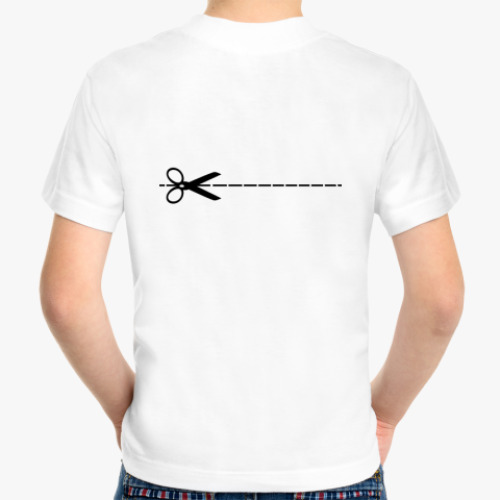 Детская футболка с принтом Ножницы