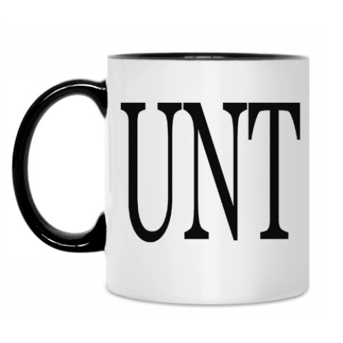 Кружка с принтом CUNT