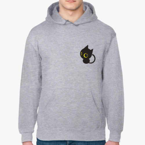 Толстовка худи с принтом Котик