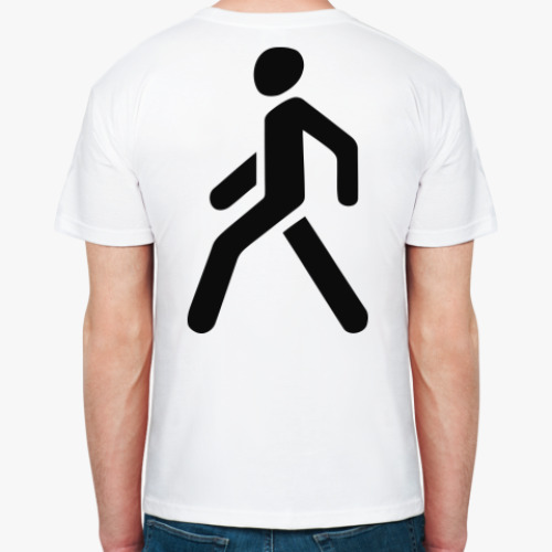 Футболка с принтом 'Пешеход'
