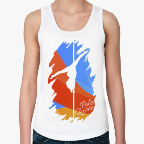 Женская майка с принтом Pole Dance Queen