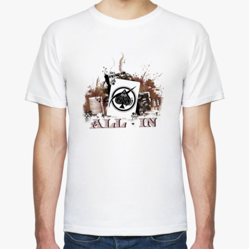 Футболка с принтом ALL IN