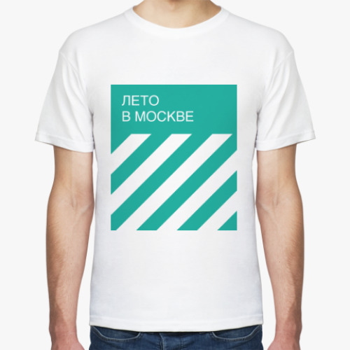Футболка с принтом Лето в Москве