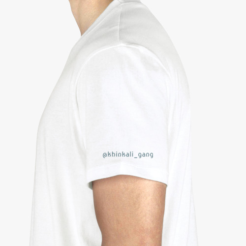 Футболка из органик-хлопка с принтом Улыбающийся грузинский хинкалик