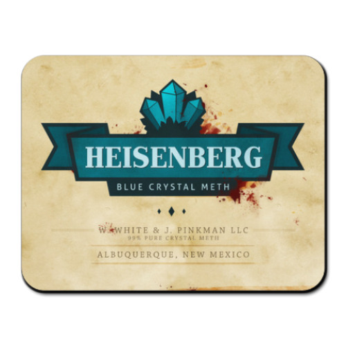 Коврик для мыши с принтом Хайзенберг