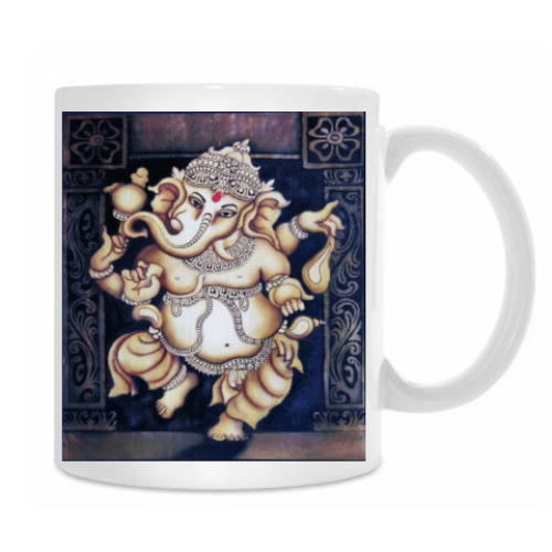 Кружка с принтом Ганеша